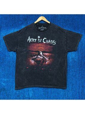Alice in Chains “Dirt” Graphic Mineral Wash T-Shirt Size XL